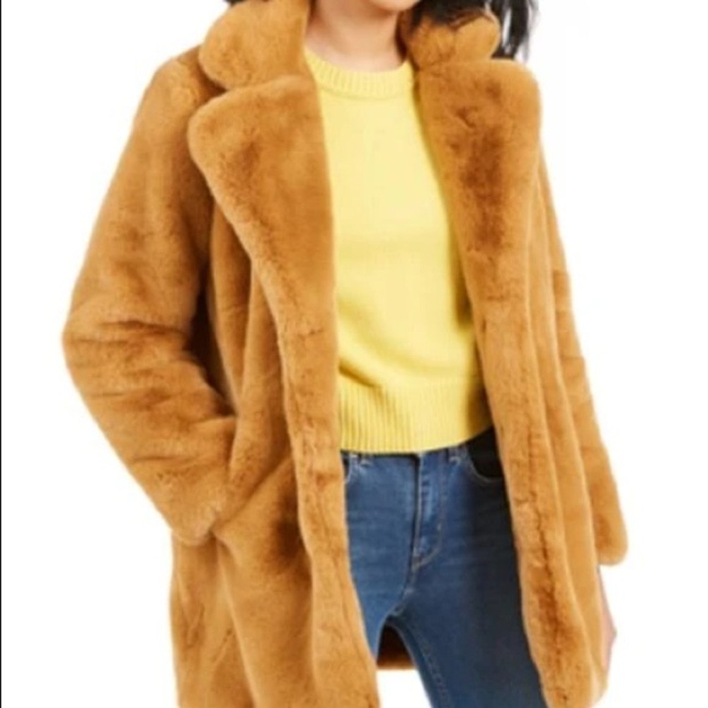 🔥SALE🔥NWT✨ Apparis Eloise Faux-Fur Coat brown